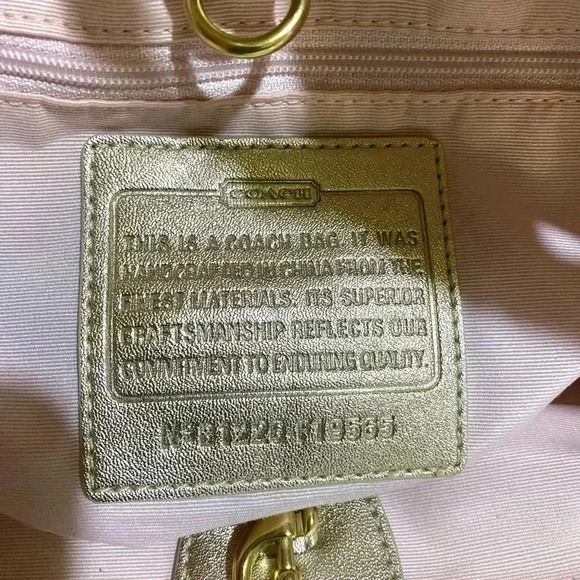 Coach CC signature print canvas satchel handbag - Picture 6 of 7